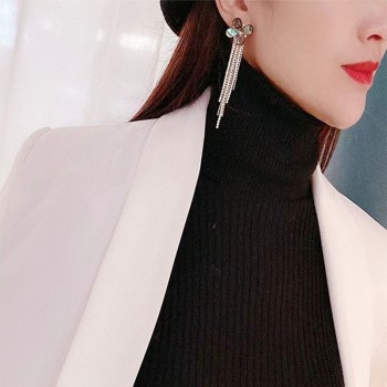 14KGF ABALONE SHELL TASSEL EARRINGS