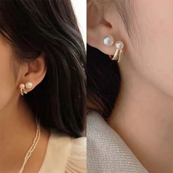 DOUBLE U SHAPE EARRINGS 