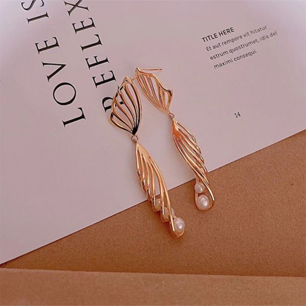 14KGF SWALLOW TAIL EARRINGS
