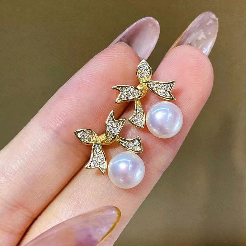 EXQUISITE VINTAGE BOW EARRINGS 