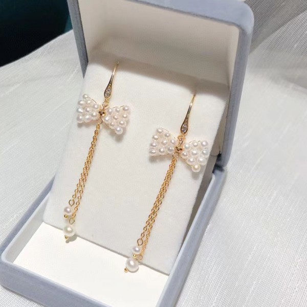 BOW TASSEL EARRINGS
