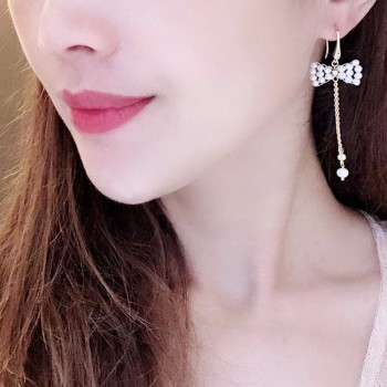 BOW TASSEL EARRINGS 